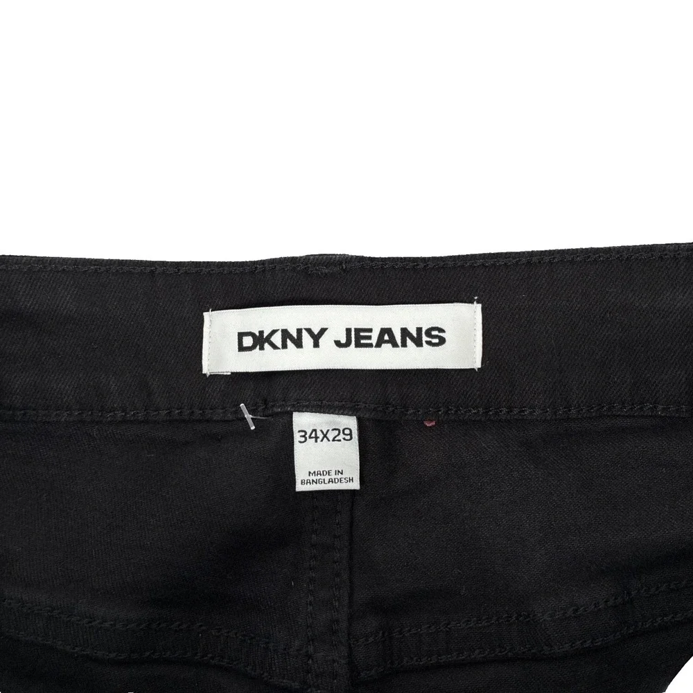 New Mens DKNY Jeans Bedford Slim Black Denim Size 34x29 NWT $79